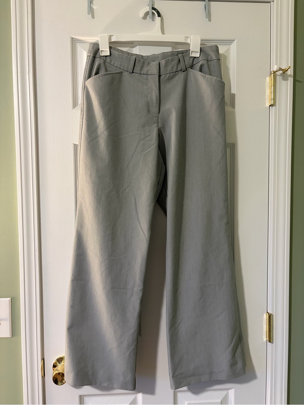 Worthington Women's Light Gray Wide Leg Trousers